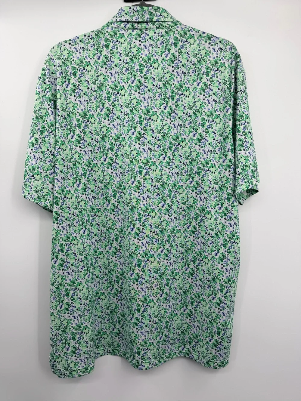 RLX Ralph Lauren Classic Fit Performance Golf Polo Mens L Green Floral